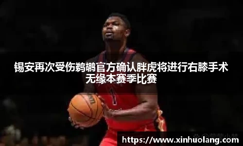 锡安再次受伤鹈鹕官方确认胖虎将进行右膝手术无缘本赛季比赛